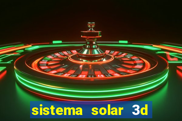 sistema solar 3d em movimento